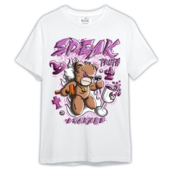 Hyper Violet 4s Shirt, Speak Truth Bear Shirt Outfit 1505 LGH Matching Jordan Shirt Jezsport.com