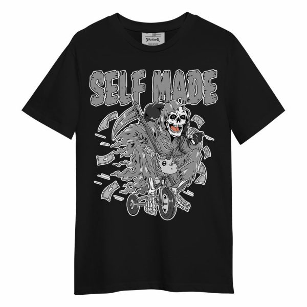 Black Wolf Grey 12s Shirt - Self Make Skeleton Unisex Shirt Matching Jordan Shirt Jezsport.com