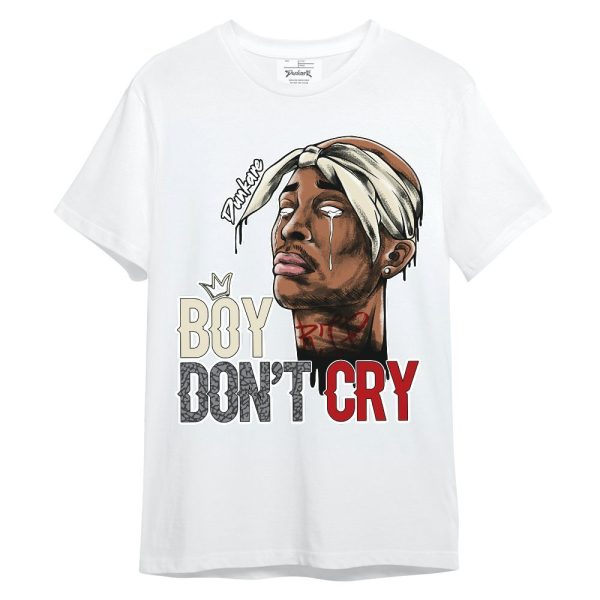 Cement Grey 3s Shirt - Boiz Ain't Cry Unique Unisex Shirt Matching Jordan Shirt Jezsport.com