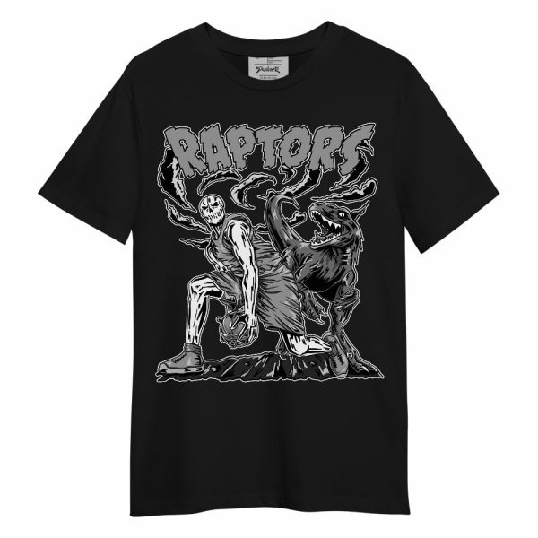 Black Wolf Grey 12s Shirt - Raptors Skeleton Unisex Shirt Matching Jordan Shirt Jezsport.com