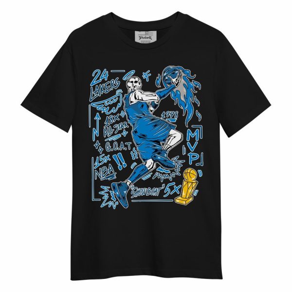 Industrial Blue 4s Shirt - Superstars Skeleton Unisex Shirt Matching Jordan Shirt Jezsport.com