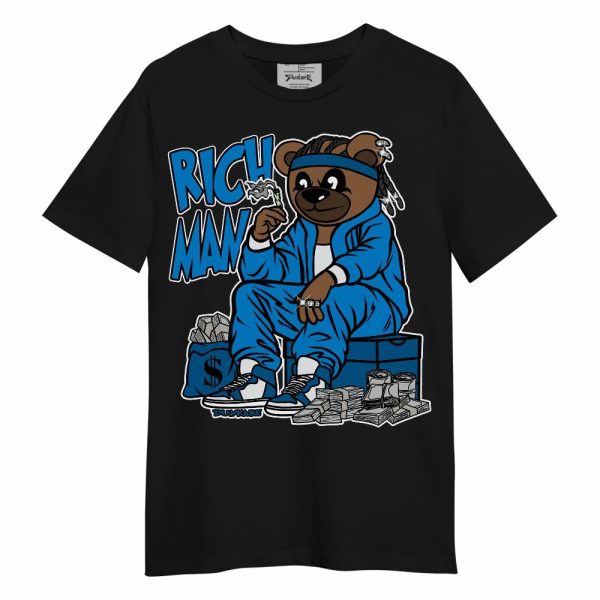 Industrial Blue 4s Shirt - Rich Man Bear Unisex Shirt Matching Jordan Shirt Jezsport.com