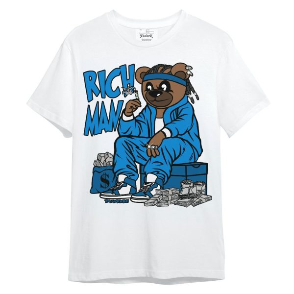 Industrial Blue 4s Shirt - Rich Man Bear Unisex Shirt Matching Jordan Shirt Jezsport.com