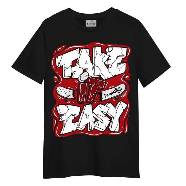 Red Taxi 12s Shirt - Take It Easy Graffiti 2 Unisex Matching Jordan Shirt Jezsport.com