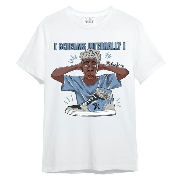 University Blue 4s Shirt - Scream Internally Unisex Shirt Matching Jordan Shirt Jezsport.com