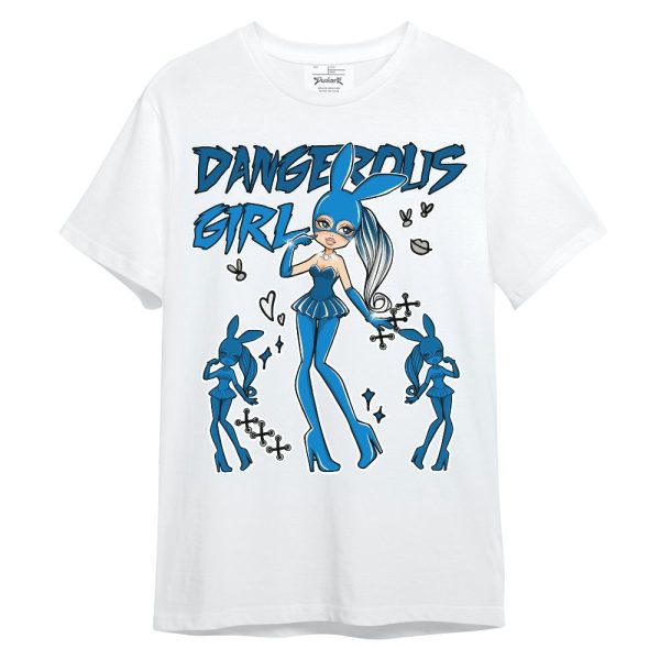 Industrial Blue 4s Shirt - Dangerous.Girl Unisex Shirt Matching Jordan Shirt Jezsport.com