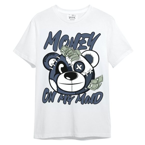 Low Diffused Blue 11s Shirt - Money On My Mind Bear Shirt Unisex Oufit Unisex Shirt Matching Jordan Shirt Jezsport.com