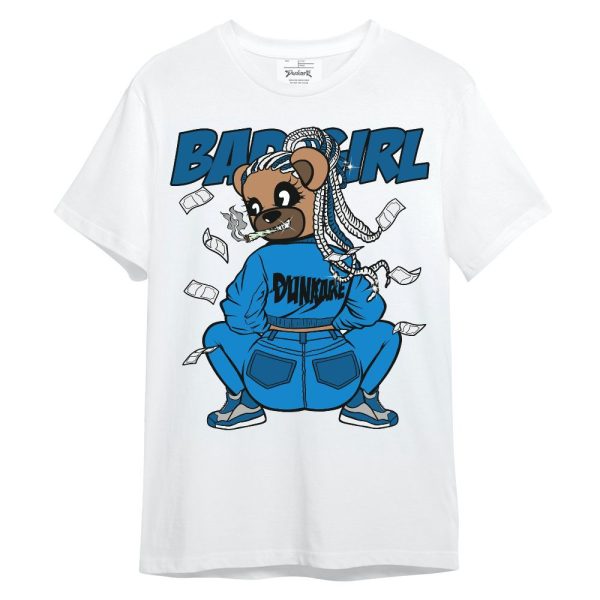 Industrial Blue 4s Shirt - Rebellious Girl Bear Unisex Shirt Matching Jordan Shirt Jezsport.com