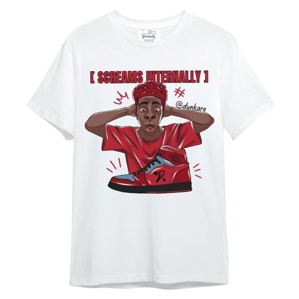 Retro Raging Bull 5s Shirt - Scream Internally Unisex Shirt Jezsport.com