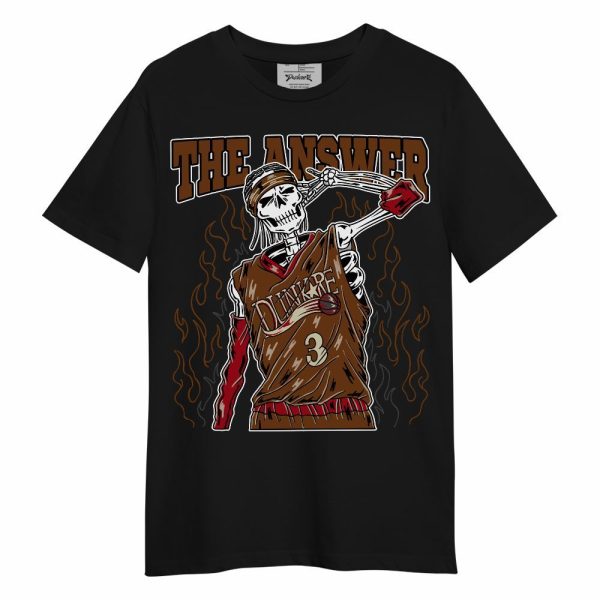 Archaeo Brown 5s Shirt - Allen Answer Skeleton Unisex Shirt Matching Jordan Shirt Jezsport.com