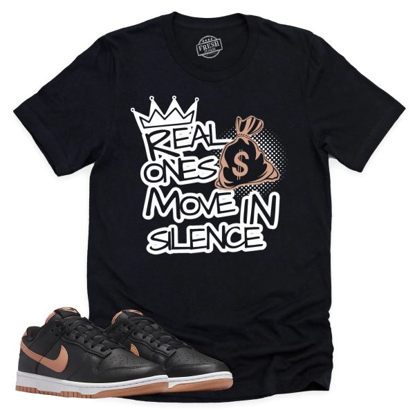 Real Ones Shirt, Retro Dunk Low Amber Brown Sneaker Match Tee Jezsport.com