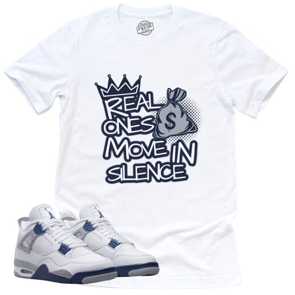 Real Ones Shirt Retro Air Jordan 4 Midnight Navy Sneaker Match Tee Jezsport.com