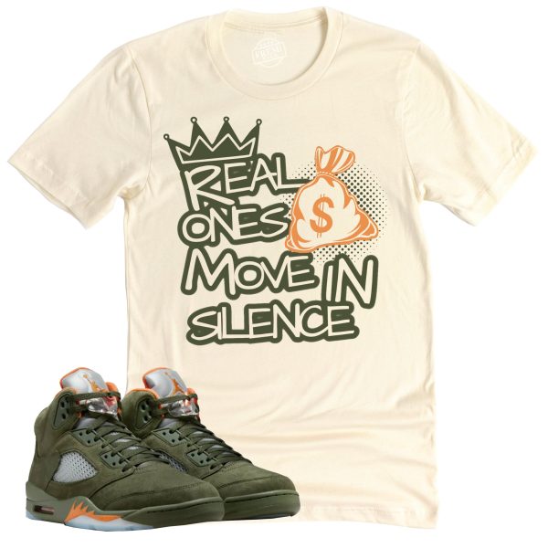 Real Ones Shirt, Air Jordan 5 Olive Sneaker Match Tee Jezsport.com