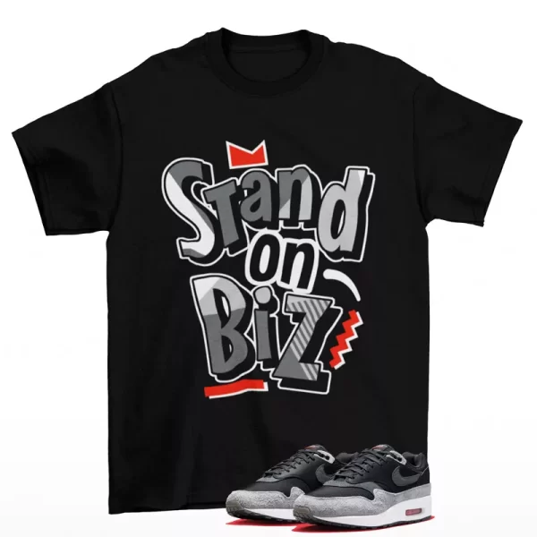 Strictly Biz Sneaker Shirt to Match Air Max 1 Dark Smoke Grey HJ9292-070 Jezsport.com