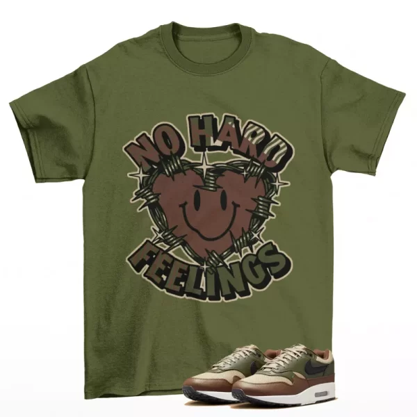 Feelings Shirt Olive to Match Air Max 1 Neutral Olive Cacao Wow HF1516-200 Jezsport.com