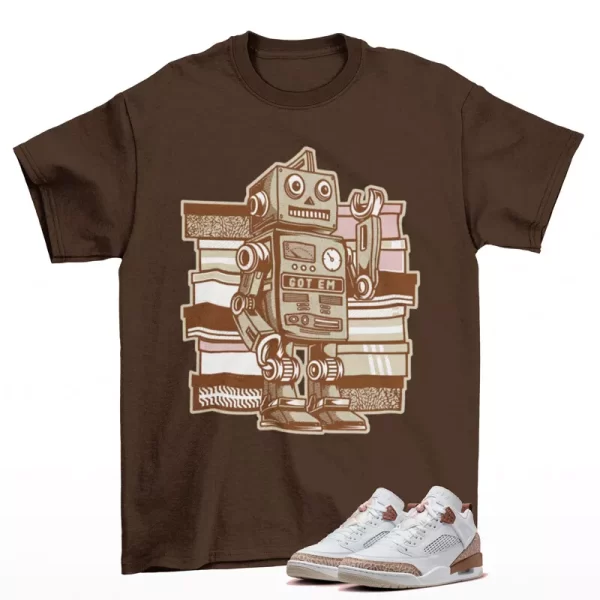 Sneaker Bot Shirt Brown to Match Jordan Spizike Low Archaeo Brown FQ1759-101 Jezsport.com