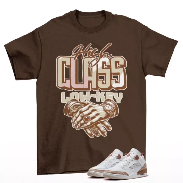 Low Key Shirt Brown to Match Jordan Spizike Low Archaeo Brown FQ1759-101 Jezsport.com