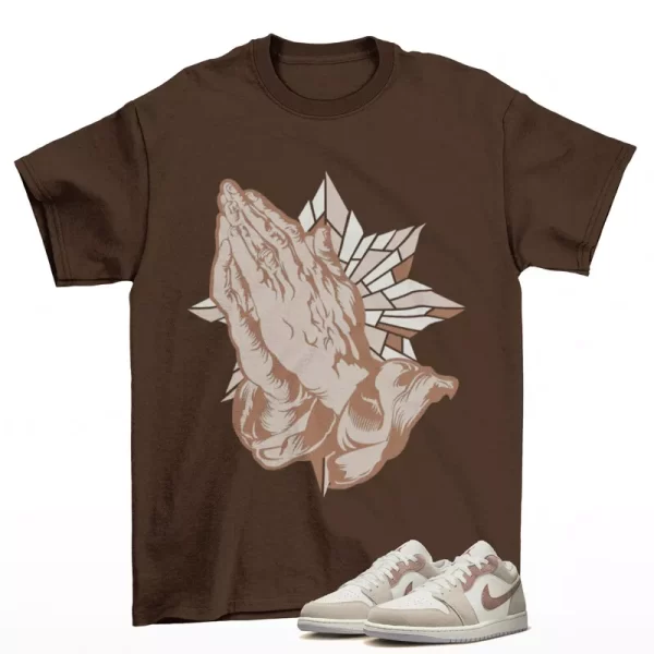 Blessed Shirt Brown to Match Jordan 1 Low Legend Light Brown HF1567-200 Jezsport.com