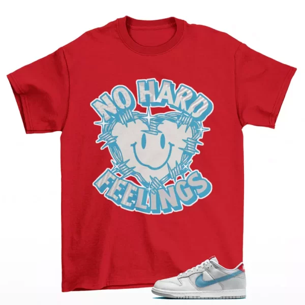 Feelings Sneaker Shirt Red to Match Dunk Low Silver Blue HF0391-001 Jezsport.com