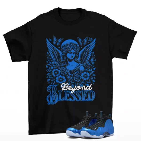 Blessed Shirt to Match Air Foamposite One International Blue FQ8181-511 Jezsport.com