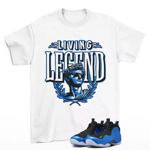 Legend Shirt White to Match Air Foamposite One International Blue FQ8181-511 Jezsport.com