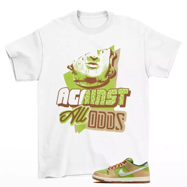 All Odds Sneaker Shirt White to Match SB Dunk Low Escargot FQ7585-200 Jezsport.com