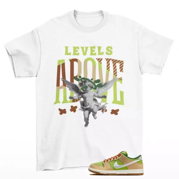 Levels Sneaker Shirt White to Match SB Dunk Low Escargot FQ7585-200 Jezsport.com