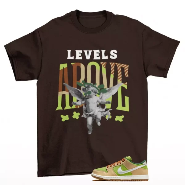 Levels Sneaker Shirt Brown to Match SB Dunk Low Escargot FQ7585-200 Jezsport.com