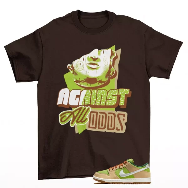 All Odds Sneaker Shirt Brown to Match SB Dunk Low Escargot FQ7585-200 Jezsport.com