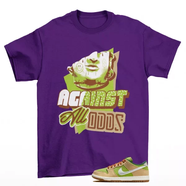 All Odds Shirt Purple to Match SB Dunk Low Escargot FQ7585-200 Jezsport.com