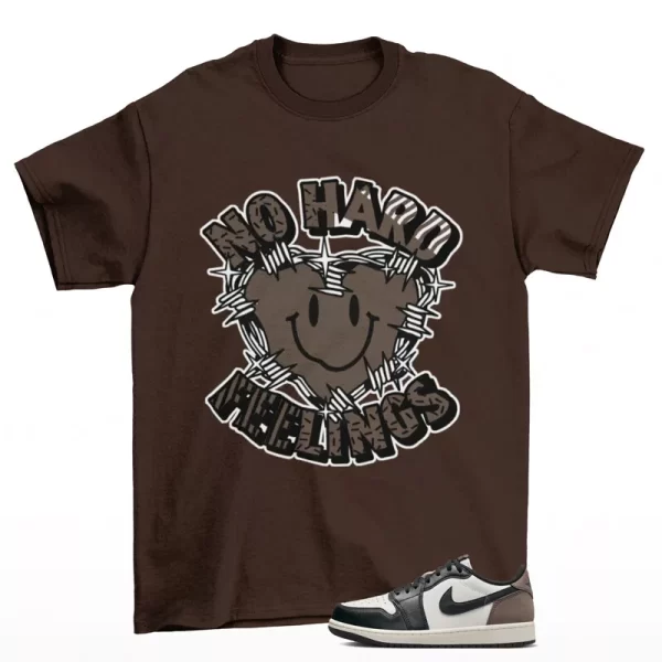 Feelings Sneaker Shirt Brown to Match Jordan 1 Low Mocha CZ0790-102 Jezsport.com