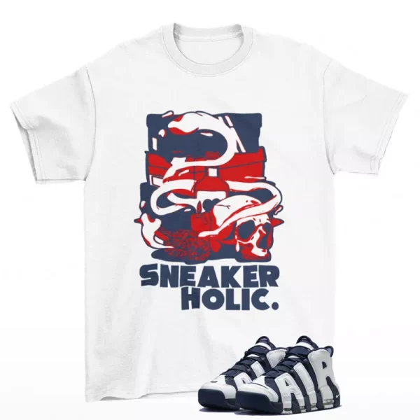 Sheaker Holic Shirt White to Match Air More Uptempo 96 Olympic FQ8182-100 Jezsport.com