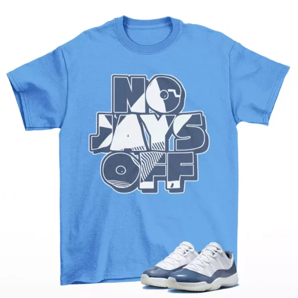 Jay All Day Sneaker Shirt Blue to Match Jordan 11 Low Diffused Blue FV5104-104 Jezsport.com