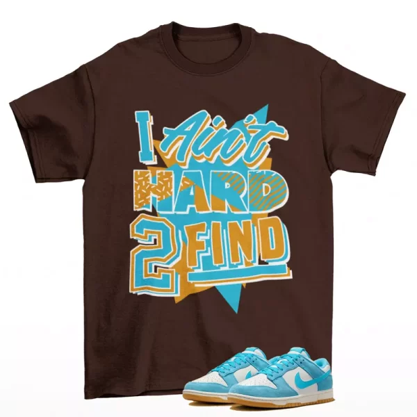 Rare Find Sneaker Shirt Brown to Match Dunk Low Baltic Blue Gum HQ1519-031 Jezsport.com