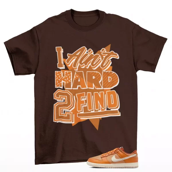 Rare Find Shirt Brown to Match Dunk Low Retro SE Monarch HJ9121-815 Jezsport.com