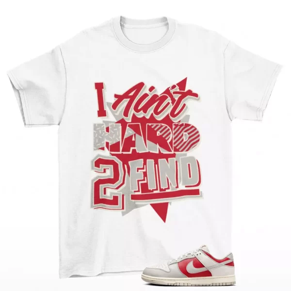 Rare Find Shirt White to Match Dunk Low Light Iron Ore Gym Red HJ9093-030 Jezsport.com