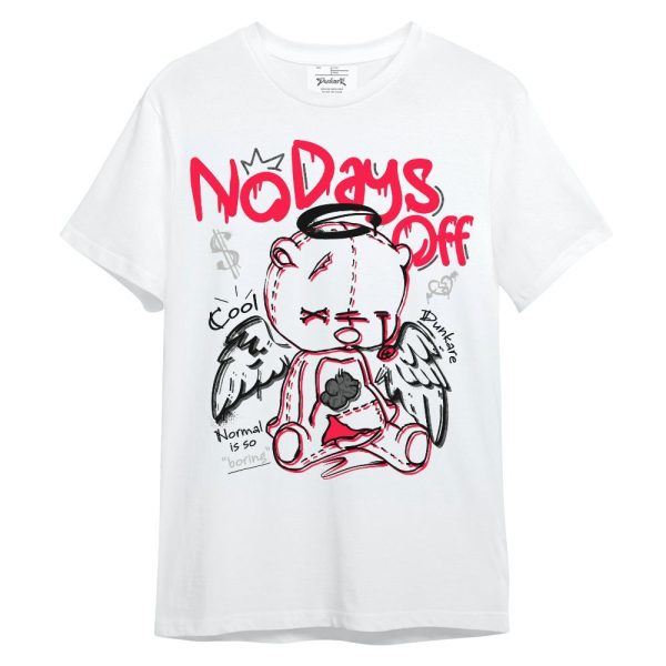 Retro Fire Red 3s Shirt, No Days Off Unisex Shirt Matching Jordan Shirt Jezsport.com