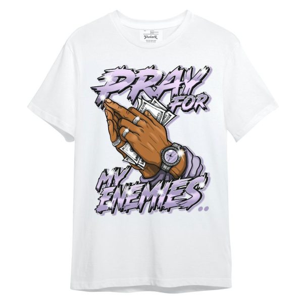 Low Pure Violet 11s Shirt - Prayed For Enemies Graphic Unisex Shirt Matching Jordan Shirt Jezsport.com