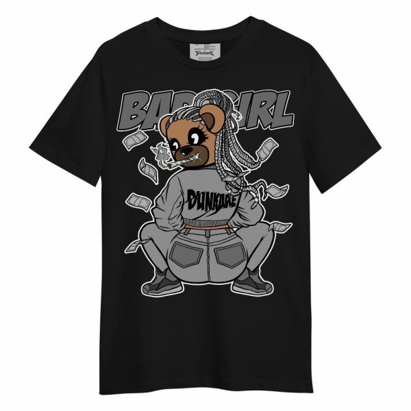 Black Wolf Grey 12s Shirt - Rebellious Girl Bear Unisex Shirt Matching Jordan Shirt Jezsport.com