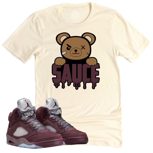 Sauce Shirt, Air Jordan 5 Burgundy Sneaker Match Tee Jezsport.com