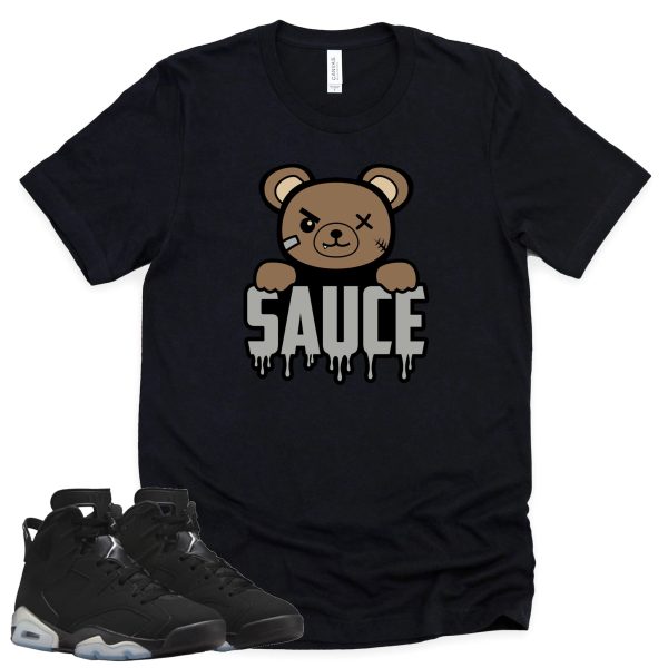 Sauce Shirt Retro Air Jordan 6 Metallic Silver Sneaker Match Tee Jezsport.com