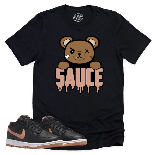 Sauce Shirt, Retro Dunk Low Amber Brown Sneaker Match Tee Jezsport.com