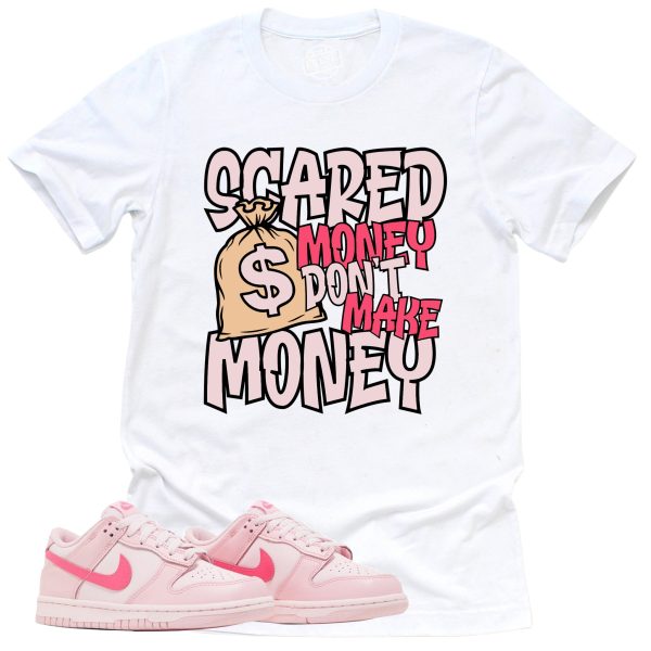 Scared Money Shirt, Retro Dunk Triple Pink Sneaker Match Tee Jezsport.com