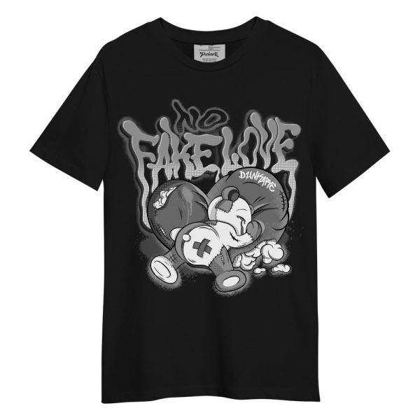 Black Wolf Grey 12s Shirt, No Fake Love Unisex Shirt Matching Jordan Shirt Jezsport.com