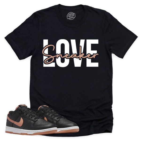 Sneaker Love Shirt, Retro Dunk Low Amber Brown Sneaker Match Tee Jezsport.com