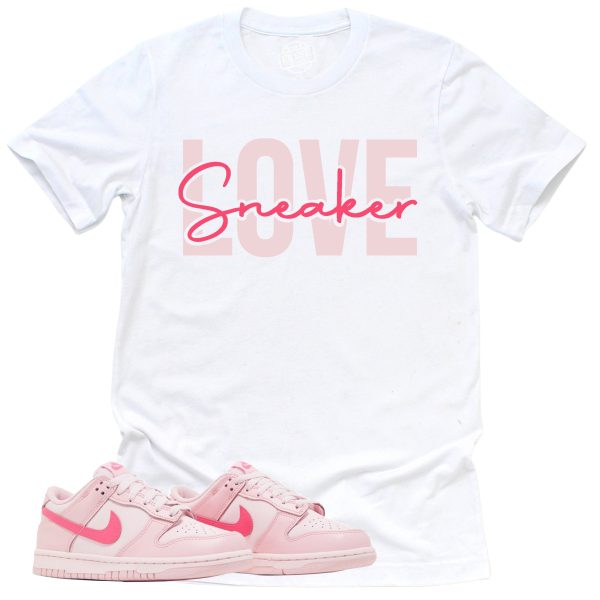 Sneaker Love Shirt, Retro Dunk Triple Pink Sneaker Match Tee Jezsport.com