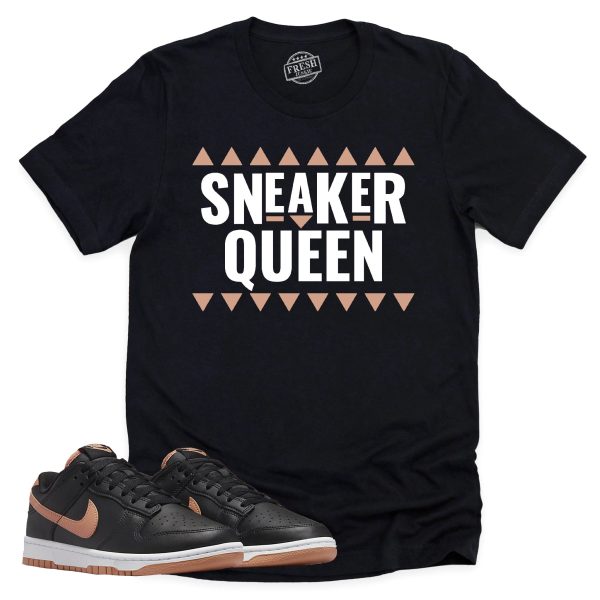 Sneaker Queen Shirt, Retro Dunk Low Amber Brown Sneaker Match Tee Jezsport.com