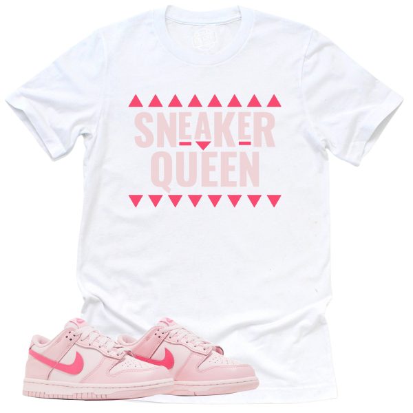 Sneaker Queen Shirt, Retro Dunk Triple Pink Sneaker Match Tee Jezsport.com