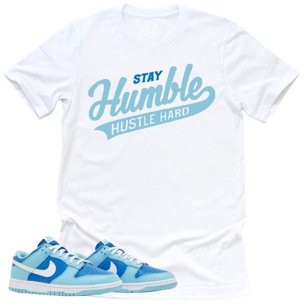 Stay Humble Hustle Hard Shirt, Retro Dunk Low Argon Sneaker Match Tee Jezsport.com