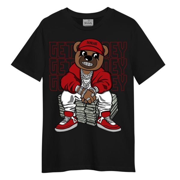 Red Taxi 12s Shirt - Get Money Bear Shirt Unisex Matching Jordan Shirt Jezsport.com